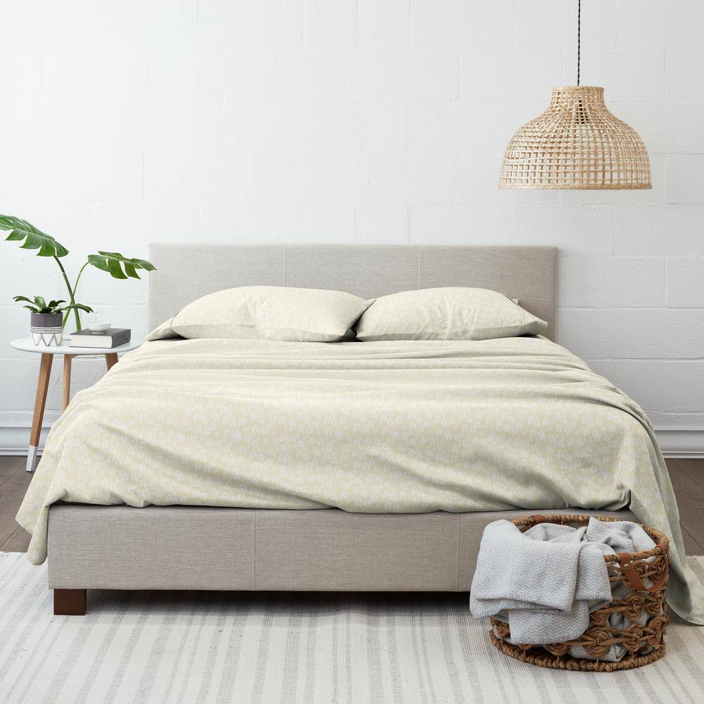 Ivory Twin Cotton Polyester Microfiber Kids Sheet Set