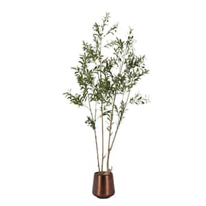 Kate and Laurel Oliveira 7 ft. Artificial Olive Tree Tree in