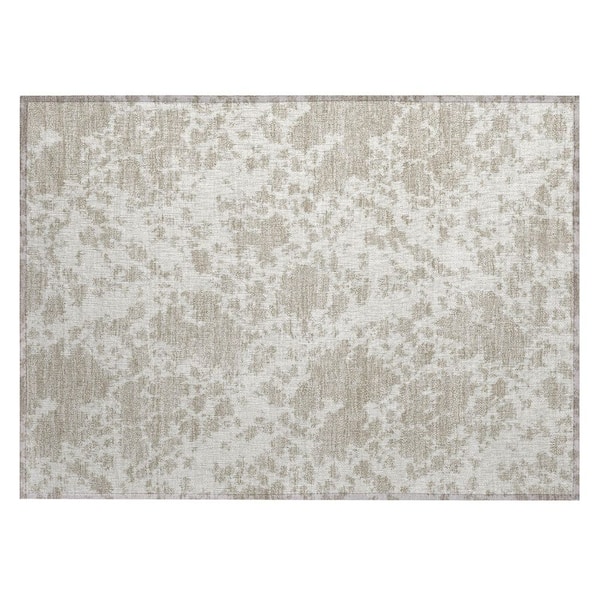 Chantille Machine Washable Indoor/Outdoor Abstract ACN2919 Cream 3 ft. x 4 ft. Area Rug