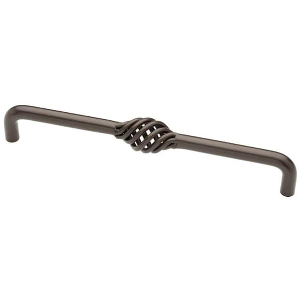 Liberty Forged Iron 12 in. (305mm) Rubbed Bronze Wire Birdcage Cabinet Center-to-Center Pull