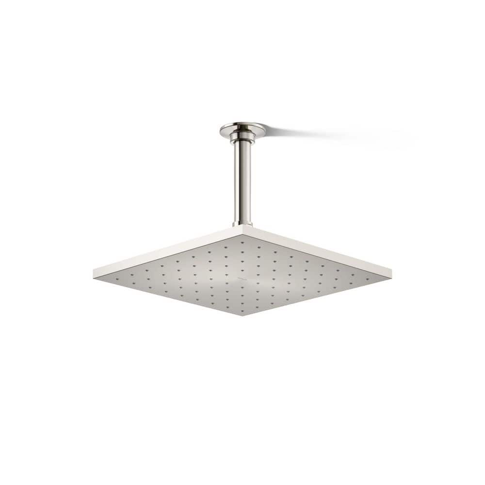 1-Spray Patterns 10 in. 1.75 GPM Rain Ceiling Mount Square Fixed Shower Hea