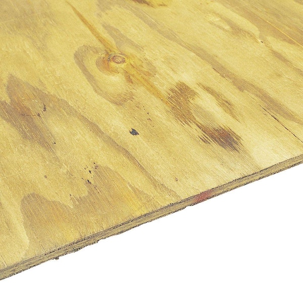 Pressure-Treated Plywood Rated Sheathing (Common: 23/32 in. x 4 ft. x 8  ft.; Actual: .703 in. x 48 in. x 96 in.) 261688 - The Home Depot