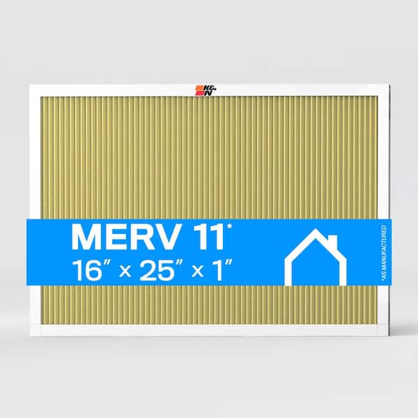 K&N 16 in. x 25 in. x 1 in. MERV 11 Pleated Air Filter