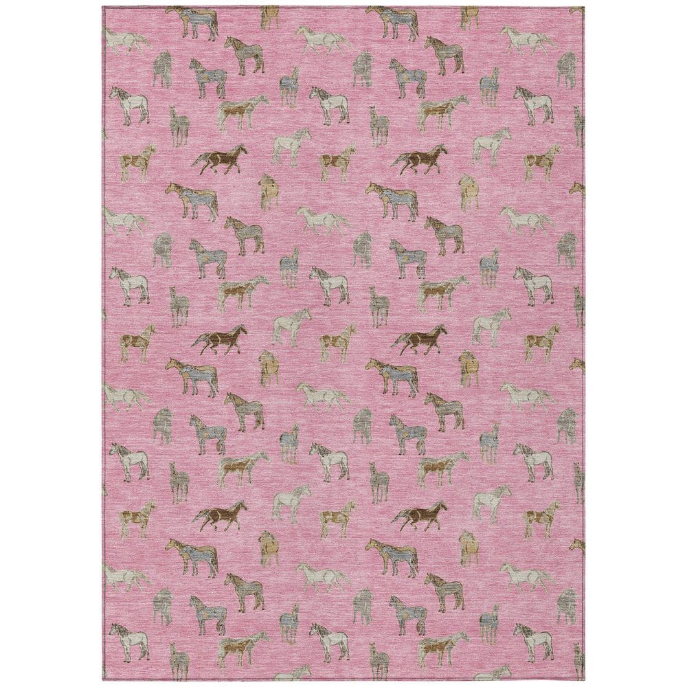 Chantille Machine Washable Indoor/Outdoor Abstract ACN2521 Blush 3 ft. x 5 ft. Area Rug price history on PriceWatchPro