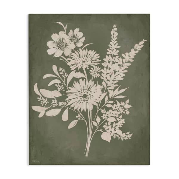 Bunches of Wildflower Herbs by Cat Thurman Designs Unframed Nature Graphic Art Print 30 in. x 24 in.