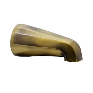 5-1/4 in. Standard Front Connection Tub Spout, Antique Brass