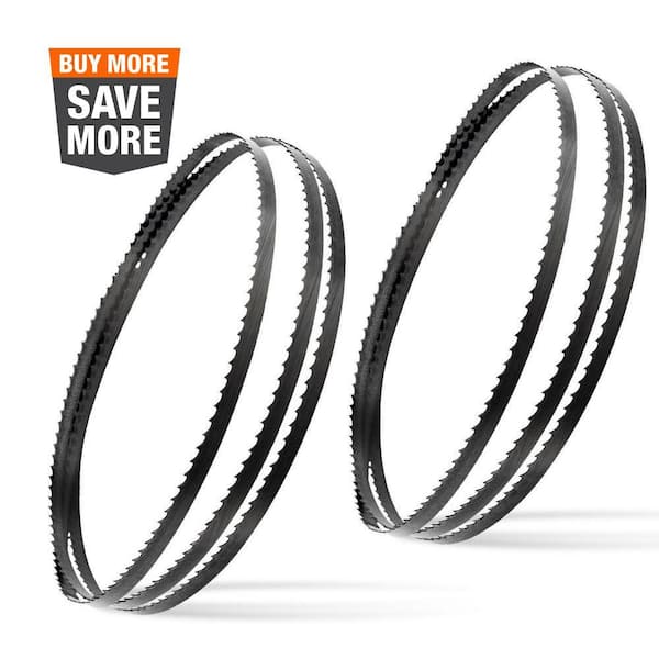 ‎POWERTEC 59-1/2 in. High Carbon Steel Band Saw Blades Assortment for WEN 3959, Craftsman Ryobi Delta, Skil 9 in. Bandsaw (2-Pack)