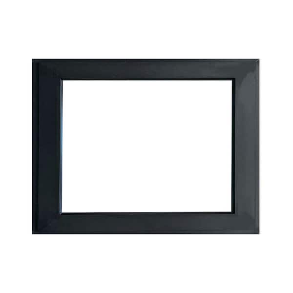 Teza 42 in. x 36 in. Black Aluminum Low-E Double-Pane Clear Glass Awning Window with Bottom Frame