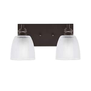 Lighting Theory Albany 13.25 in. 2-Light Espresso Vanity Light with ...