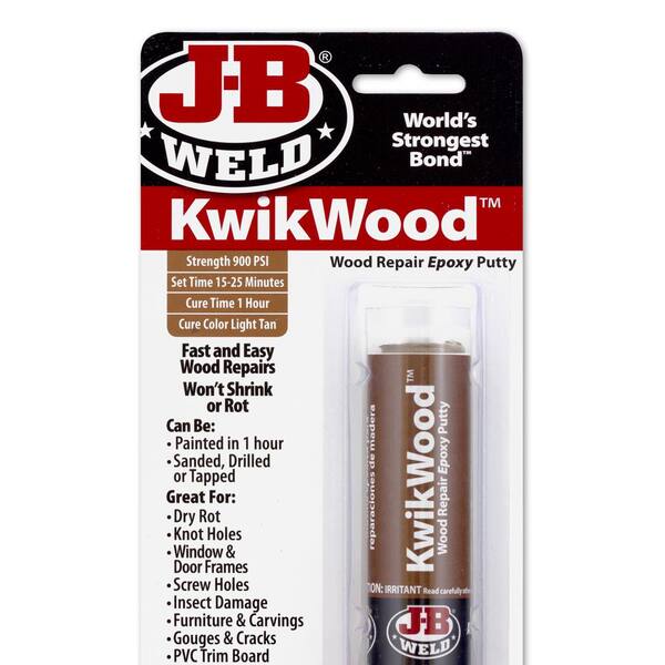 J B Weld Kwikwood Epoxy Putty Stick 1 Oz Case Of 6 8257h 6 The Home Depot