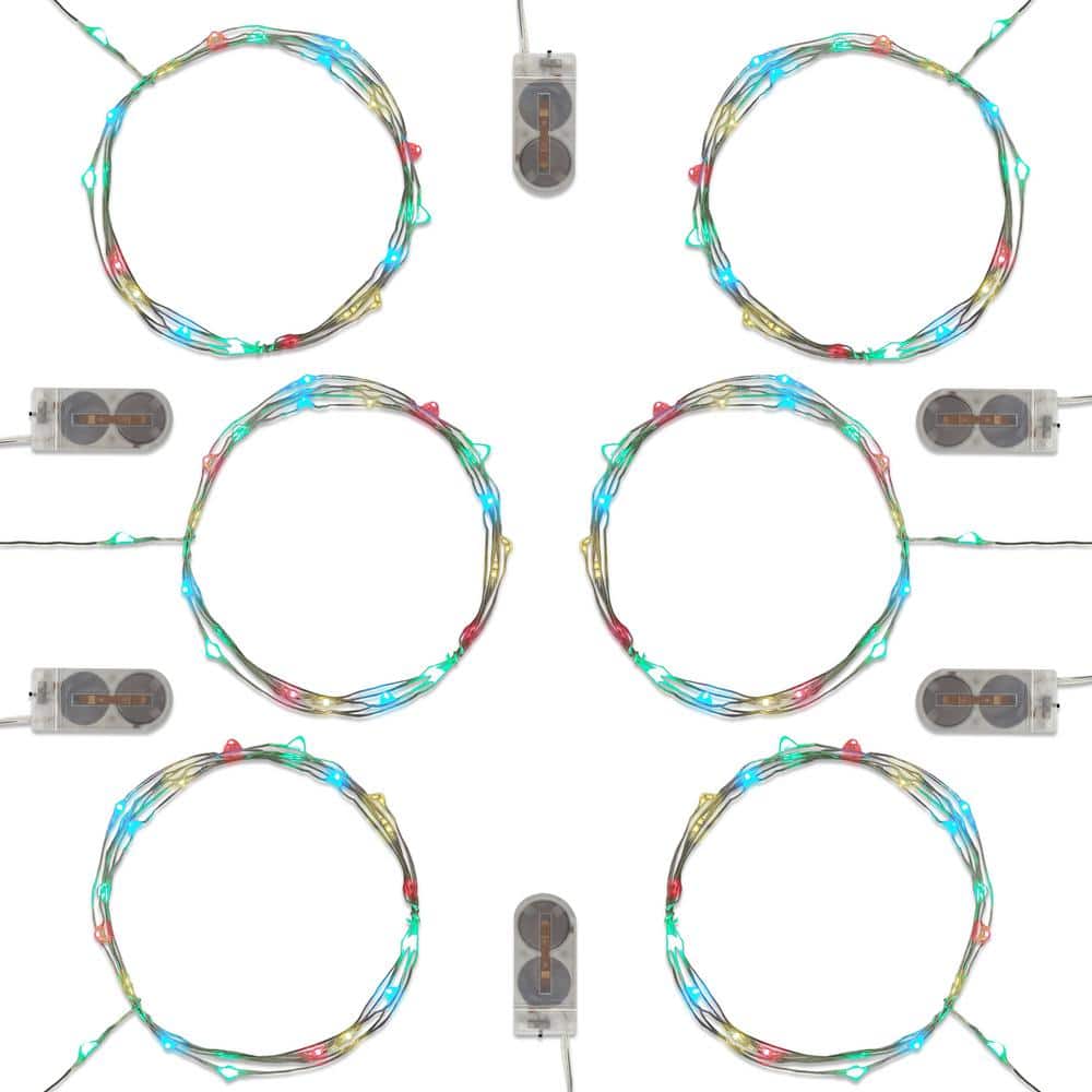 20-Light Bulb LED Multi-Color Battery Operated Fairy String Lights (Set of 6) price history on PriceWatchPro