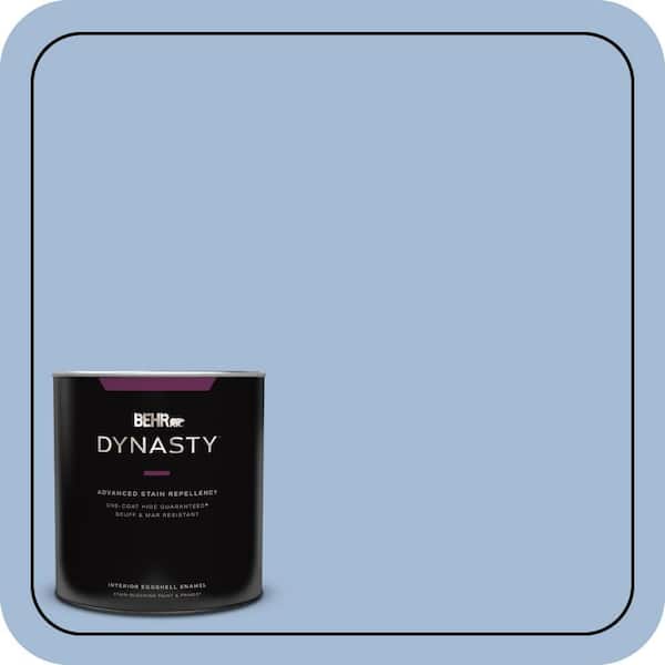 BEHR DYNASTY 1 qt. #M530-3 Perennial Blue One-Coat Hide Eggshell Enamel Interior Stain-Blocking Paint & Primer