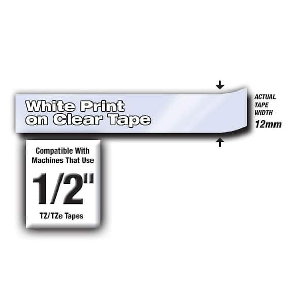 12 Ligne White Small Snap Tape