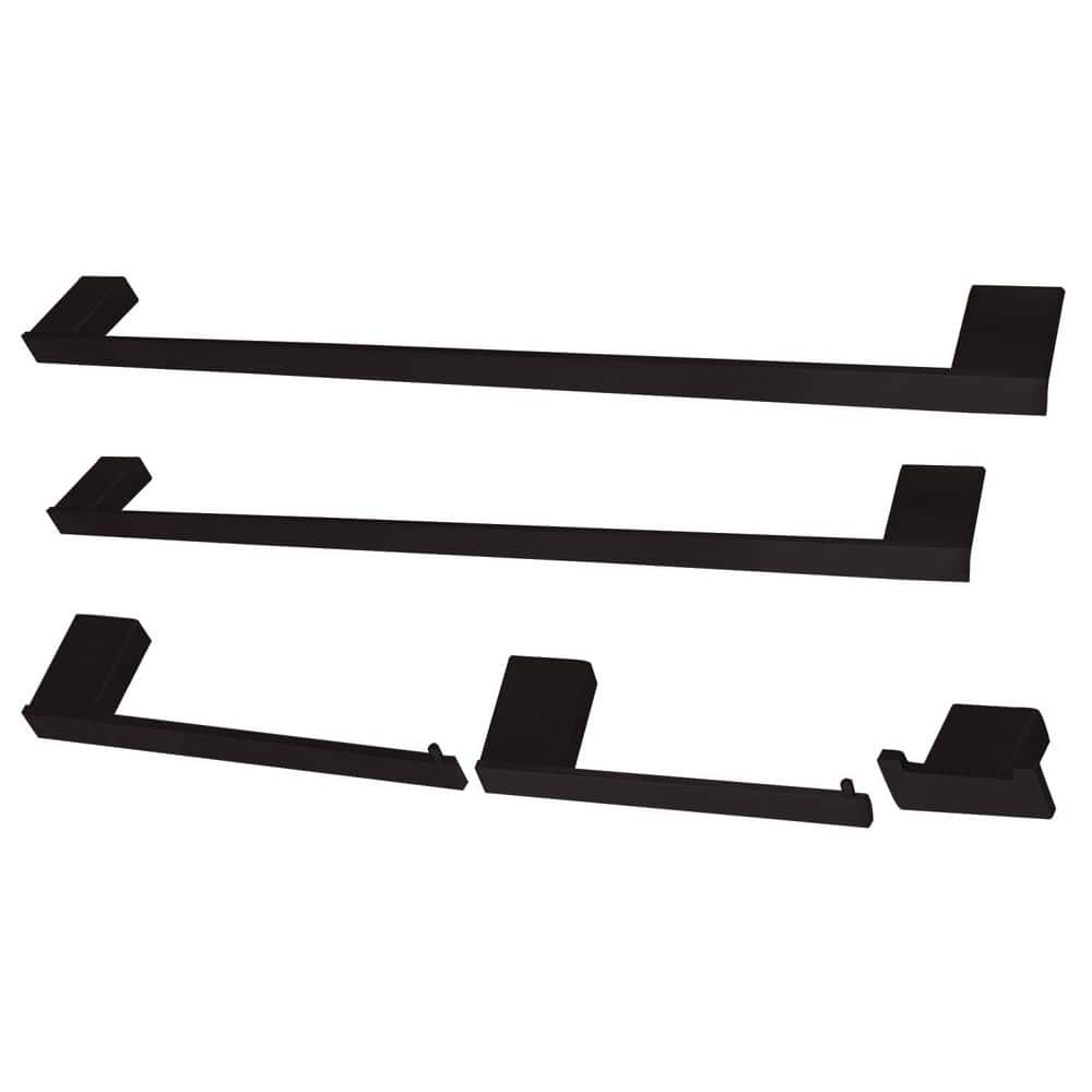Metzinger 5-Piece Bath Hardware Set in Matte Black price history on PriceWatchPro