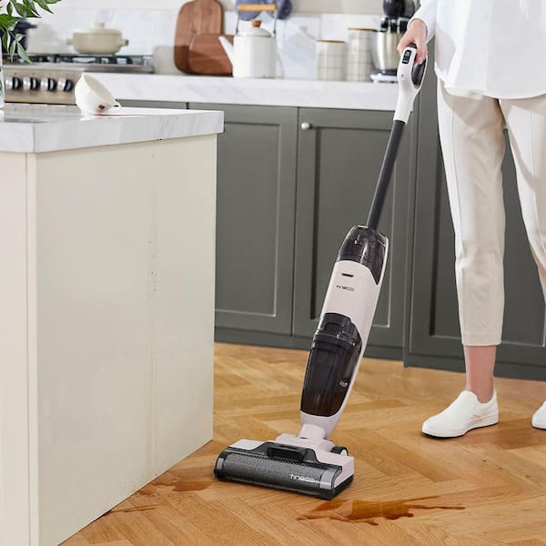 The Tineco iFloor Cordless Vacuum and Mop Works on Hard Floors