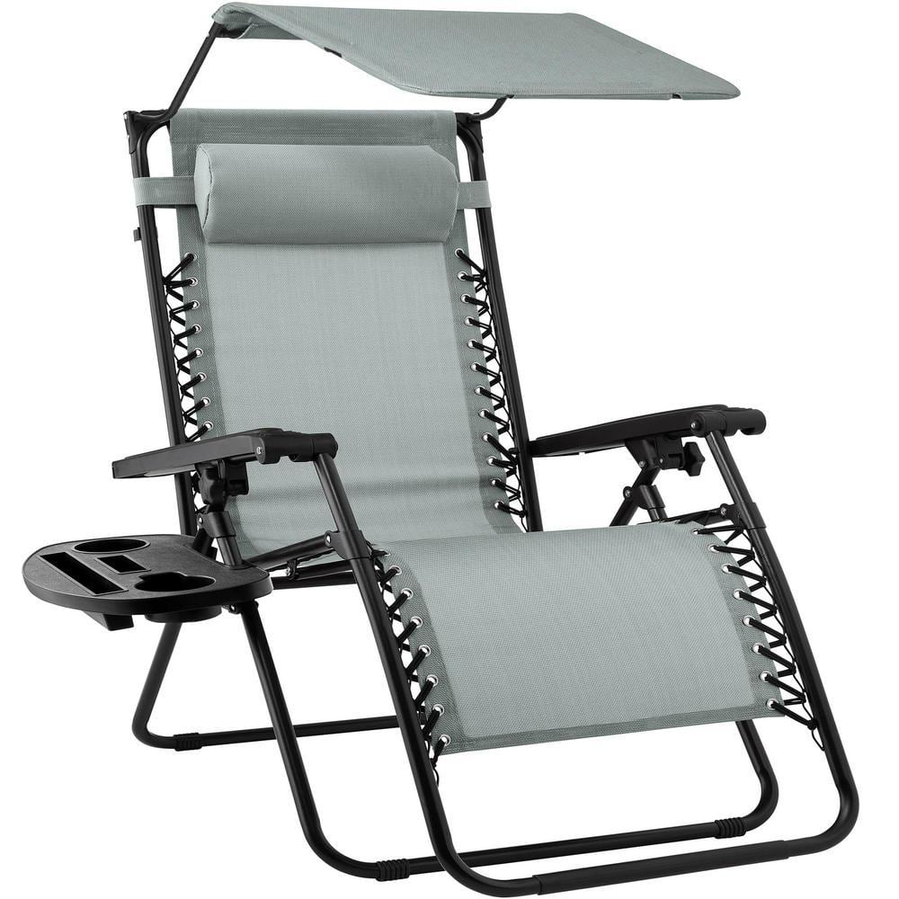 Angel Sar Folding Zero Gravity Outdoor Lounge Chair with