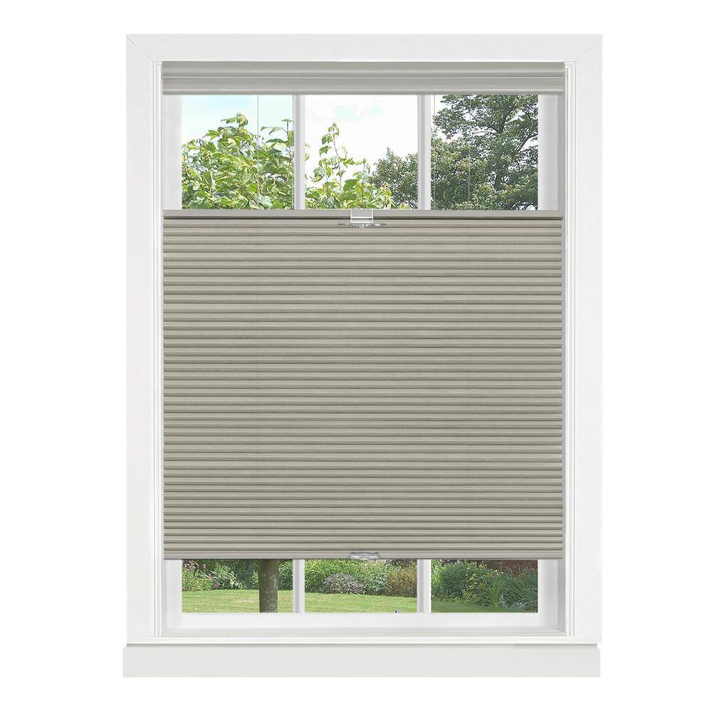 Dove Grey Cordless Top-Down Bottom-Up Cellular Fabric Shade 36x64