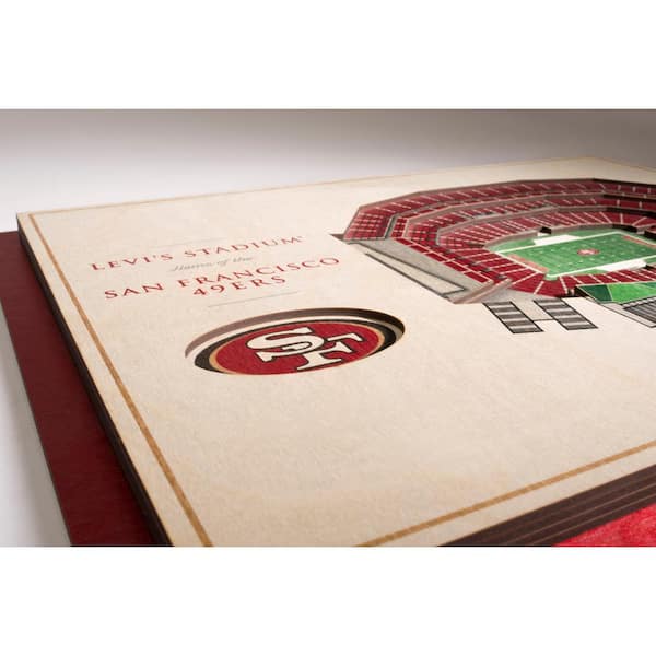YouTheFan NFL San Francisco 49ers 6 in. x 19 in. 3D Stadium Banner-Levi's  Stadium 0954156 - The Home Depot