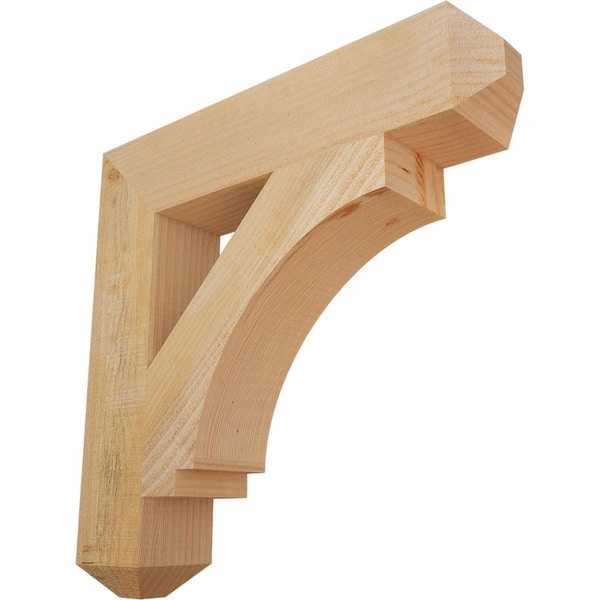 Ekena Millwork 4 in. x 20 in. x 20 in. Douglas Fir Imperial Craftsman Rough Sawn Bracket