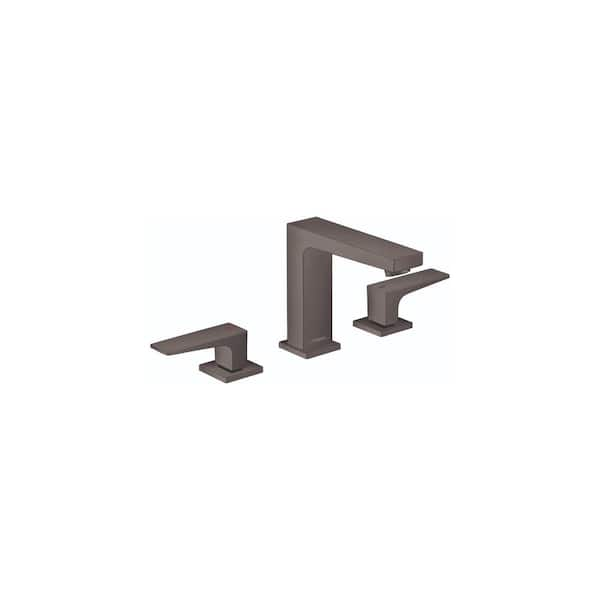 Hansgrohe Metropol 8 in. Widespread 2-Handle Bathroom Faucet in Brushed Black Chrome