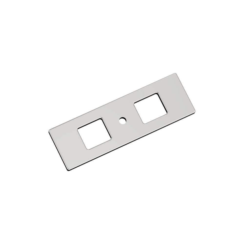 Medora 3-11/16 in. (94 mm) Length Rectangle Polished Chrome Knob Cabinet Backplate price history on PriceWatchPro