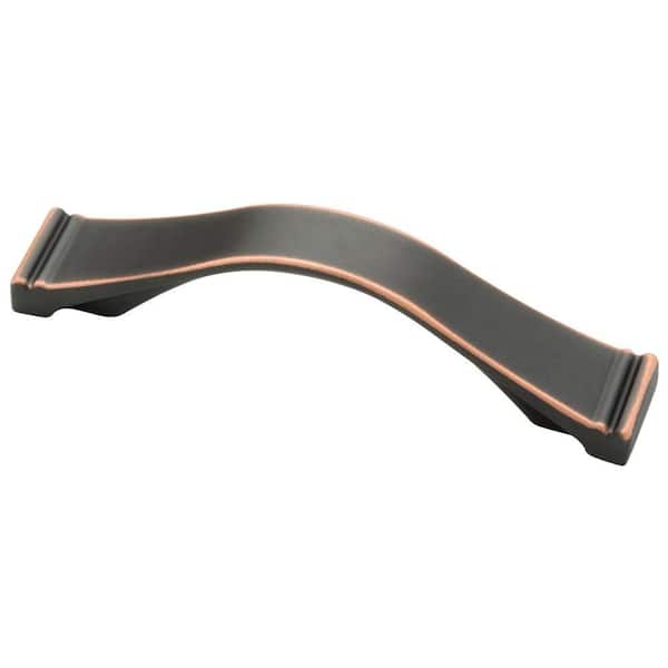 Liberty Channel Dual Mount 3 or 3-3/4 in. (76/96 mm) Bronze with Copper Highlights Cabinet Drawer Pull