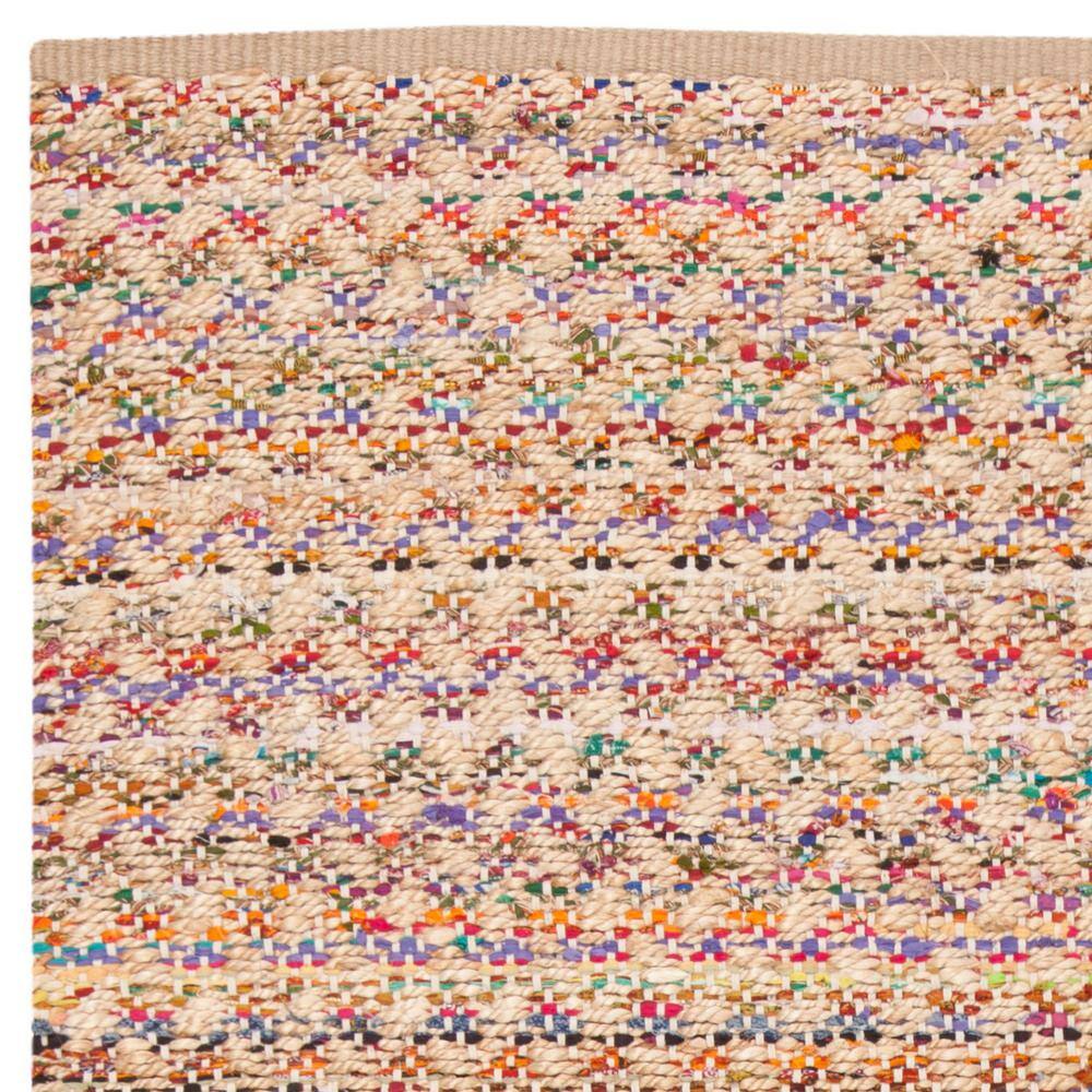 Cape Cod Red and Natural Hand-Knotted Wool Area Rug 6' x 9'