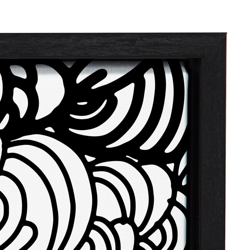 Black and White Abstract Motivational Canvas Print, 22x22