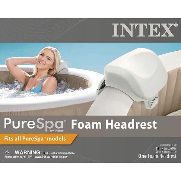Inflatable Hot Tub Head Rest Pillow, 4 Pack, White