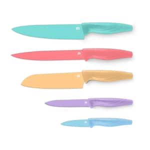 10-Piece Colorful Knives with Matching Blade Covers