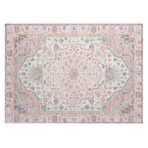 Chantille Machine Washable Indoor/Outdoor Abstract ACN2674 Pink 2 ft. x 3 ft. Accent Rug