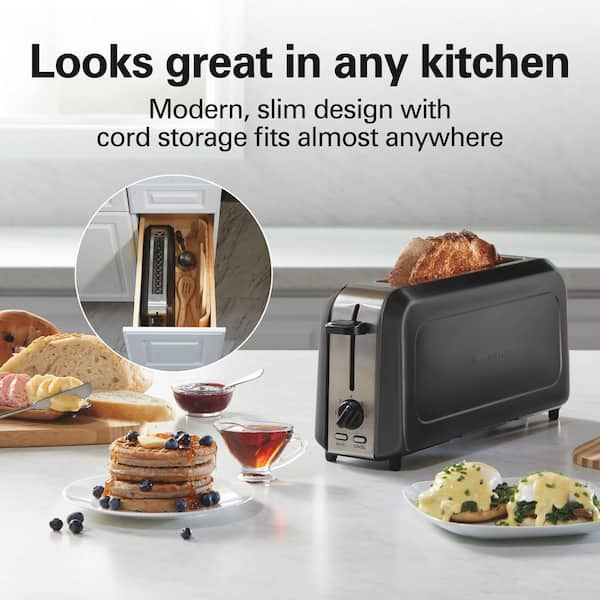 New open box Hamilton Beach store 2-in-1 Countertop Oven and Long Slot Toaster, Stainl