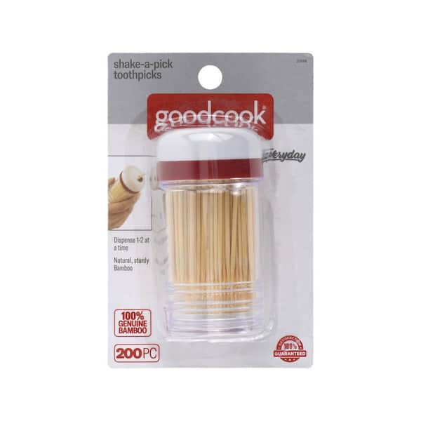 Everyday Silver Shake-A-Pick Toothpicks with Dispenser, 200 Picks