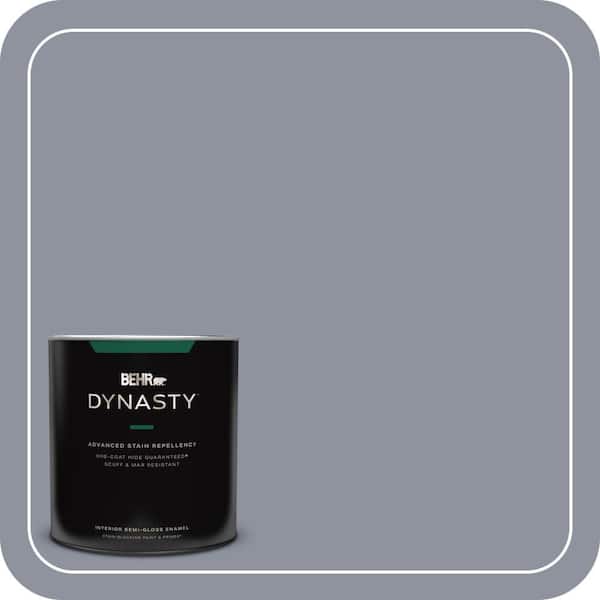 BEHR DYNASTY 1 qt. #HDC-AC-26A Lilac Fields One-Coat Hide Semi-Gloss Enamel Interior Stain-Blocking Paint and Primer