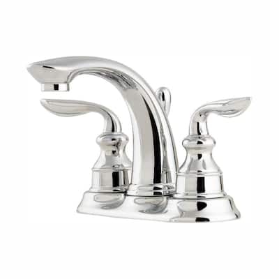 Avalon 4 in. Centerset 2-Handle Bathroom Faucet in Polished Chrome