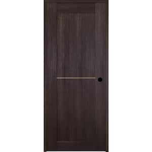 Vona 07 1H Gold 28 in. x 80 in. Left-Handed Solid Core Veralinga Oak Textured Wood Single Prehung Interior Door