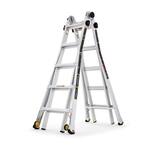 22 ft. Reach MPXW Aluminum Multi-Position Ladder with Wheels, 375 lb. Load Capacity Type IAA Duty Rating