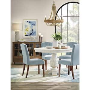 Beckridge Aloe Blue Upholstered Dining Chairs with Tufted Back (Set of 2)