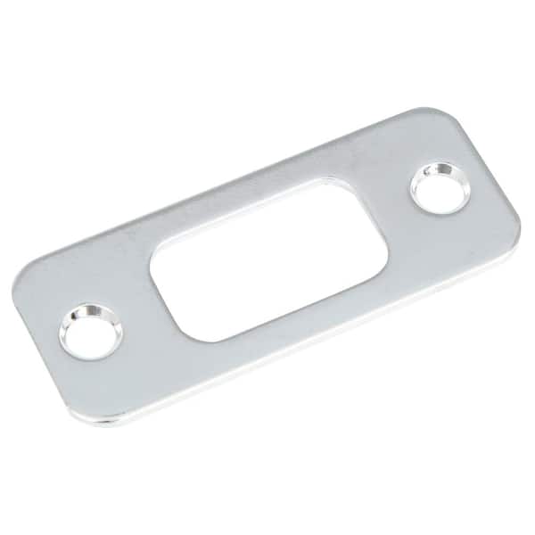 Round Satin Chrome Bed/Bath Pocket Door Lock with Lock