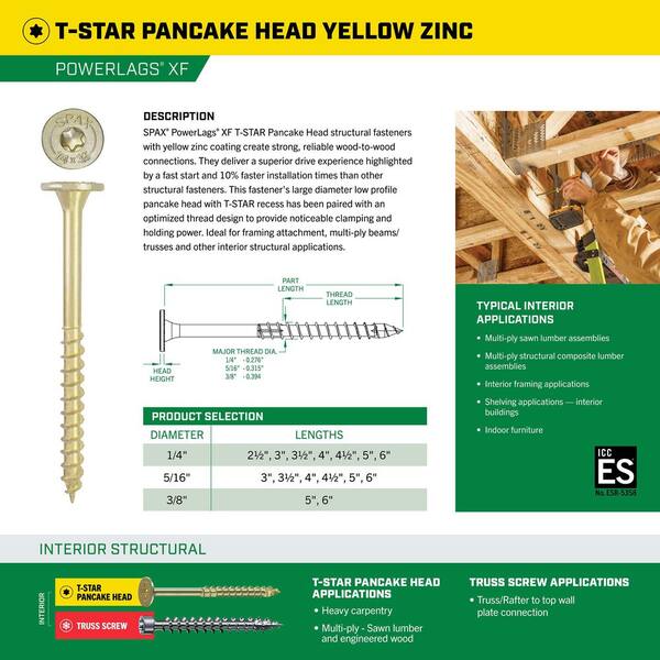 Have a question about SPAX 1/4 in. x 3-1/2 in. Powerlags XF