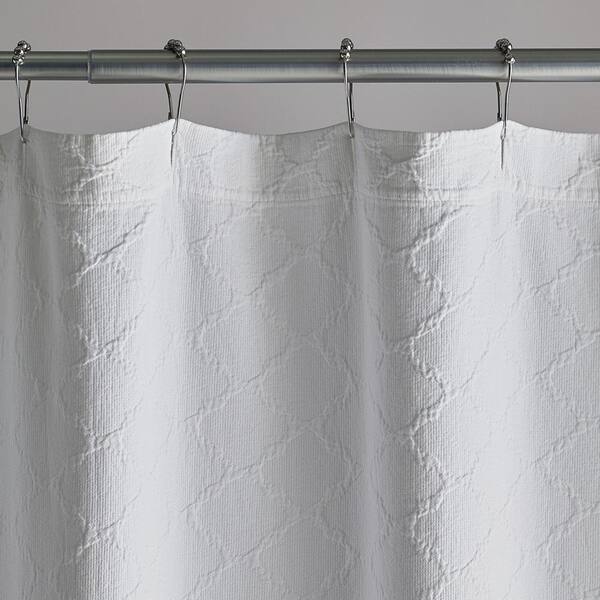 White Cotton Shower Curtain, White Cotton Curtains