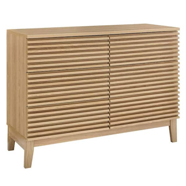 MODWAY Render 6-Drawer Dresser in Oak MOD-6968-OAK - The Home Depot