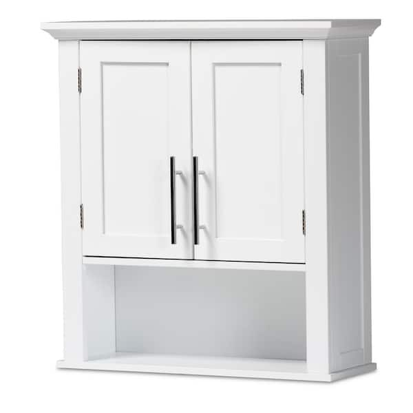 Turner White Bathroom Accent Cabinet