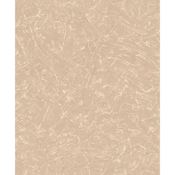 Unbranded Textures Collection Brown Plaster Effect Matte Finish Vinyl on Non-woven Non-pasted Wallpaper Roll