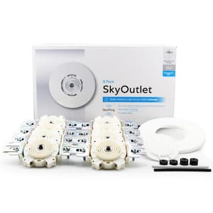 Plug and Play SkyOutlet Receptacle for Lighting (8-Pack)