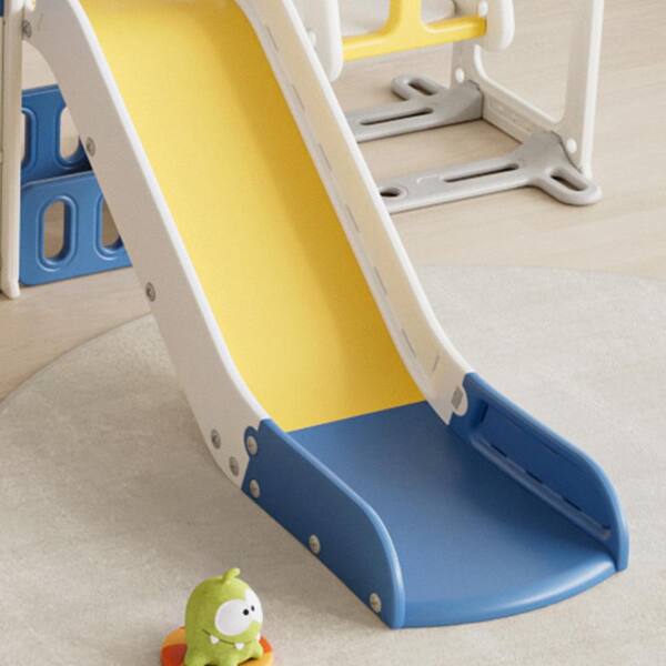 Unbranded - Multicolor 11 in 1 Baby Slide Outdoor Indoor Playground with Basketball Hoop and Extra Long Aisle, Strong Swing