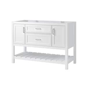 Lawson 48 in. W x 21-1/2 in. D x 34 in. H Bath Vanity Cabinet without Top in White