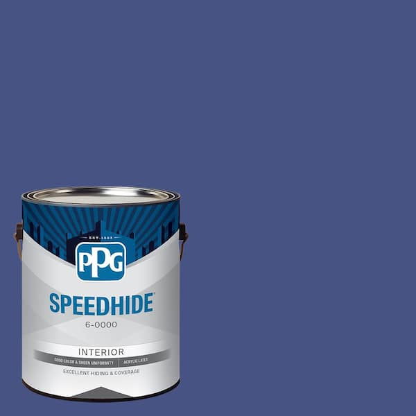 1 gal. PPG1167-7 Blue Jewel Satin Interior Paint