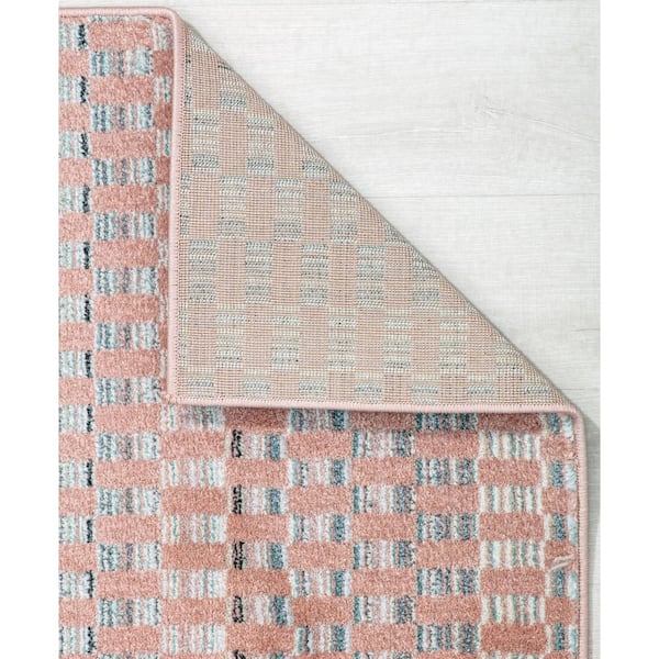 Isaac Mizrahi Callum Uncheckered 8'3X10'0 Contemporary Pink Area Rug  RA32121 - The Home Depot