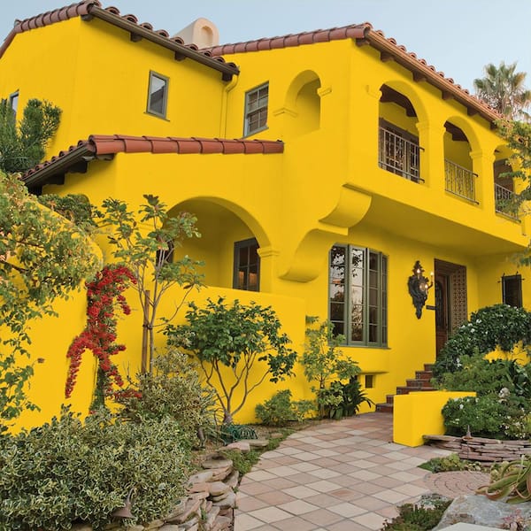 outdoor paint yellow